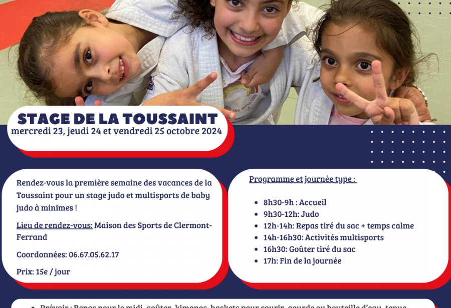 Stages enfants - Vacances de Toussaint
